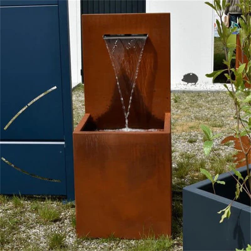 Eye-Catching Small Corten Water Fountain Factory